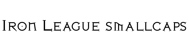 Iron League smallcaps  フリーフォントのダウンロード