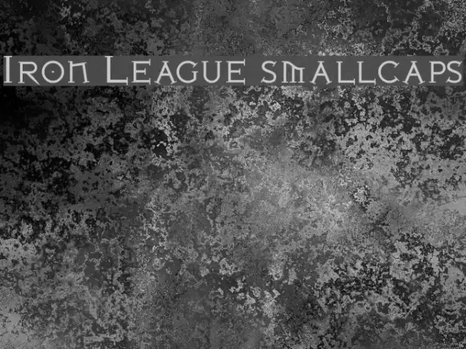 Iron League smallcaps Caratteri examples