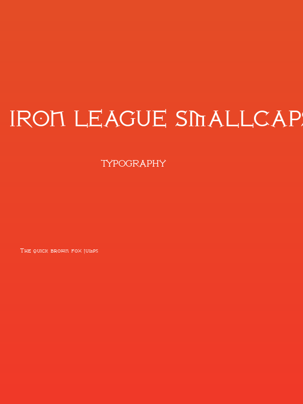 Iron League smallcaps Poster