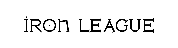 Iron League  baixar fontes gratis