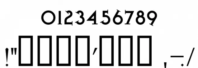 Iron League Font OTHER CHARS