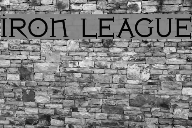 Iron League Font examples