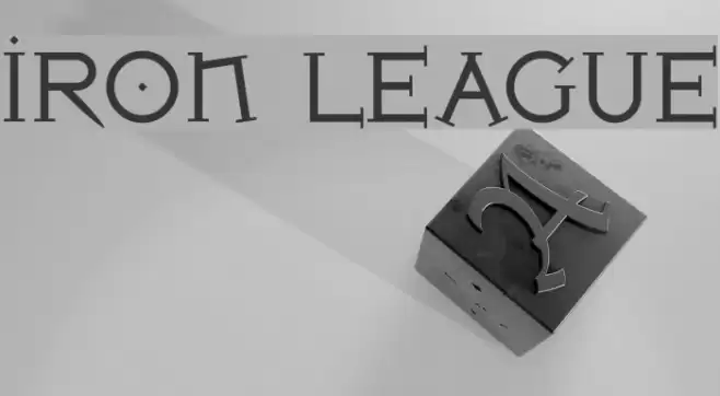 Iron League Font examples