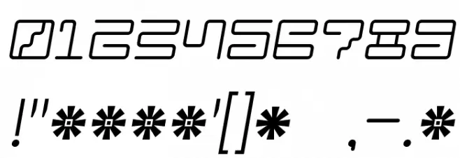 Iron Lounge 2 Font OTHER CHARS