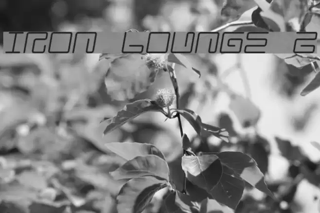 Iron Lounge 2 Font examples