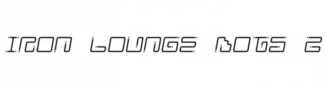 Iron Lounge Dots 2  フリーフォントのダウンロード