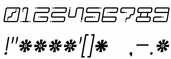 Iron Lounge Dots 2 Шрифта ДРУГИЕ символов