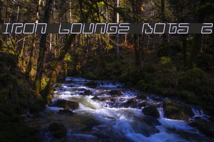 Iron Lounge Dots 2 Шрифта examples