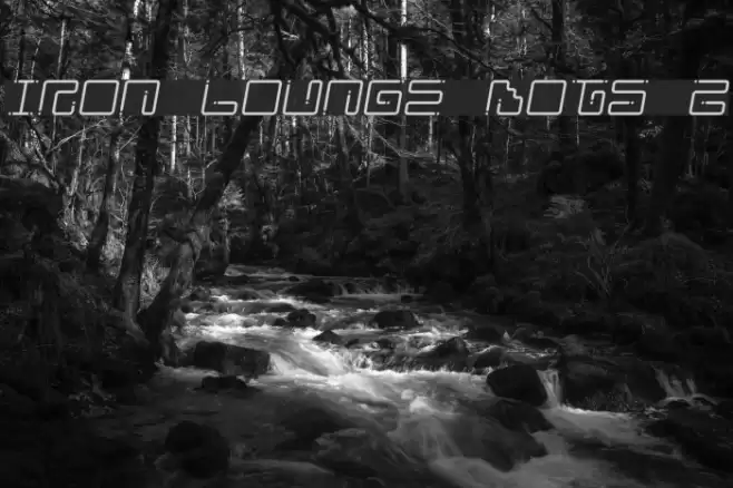 Iron Lounge Dots 2 Шрифта examples