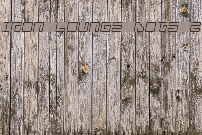 Iron Lounge Dots 2 Шрифта examples