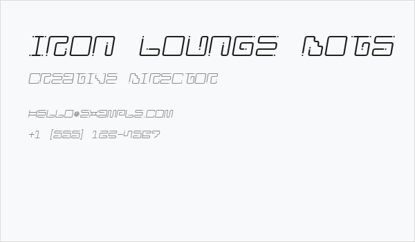 Iron Lounge Dots 2 Business Card
