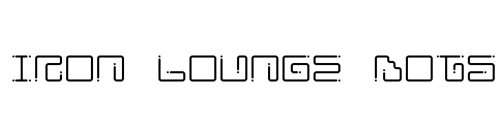 Iron Lounge Dots  Fuentes Gratis Descargar