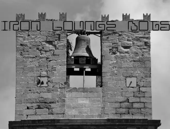 Iron Lounge Dots خط examples