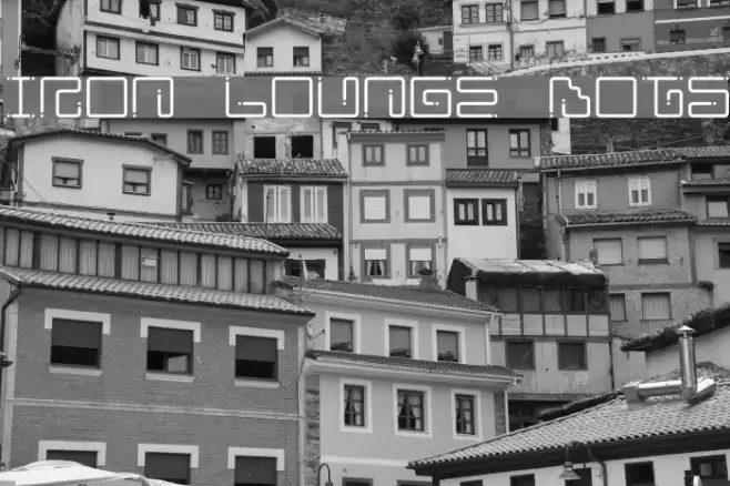 Iron Lounge Dots خط examples