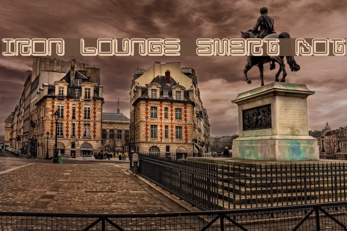 Iron Lounge Smart Dot Font examples