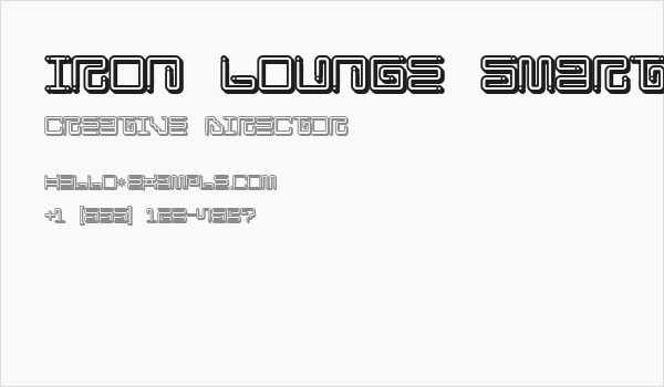 Iron Lounge Smart Dot Business Card