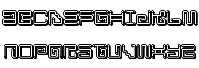 Iron Lounge Smart Dot Font LOWERCASE