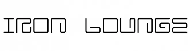 Iron Lounge  フリーフォントのダウンロード