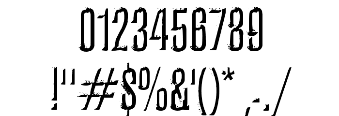 Iron Lung Font OTHER CHARS