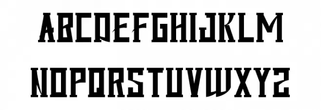 Iron Master Demo Schriftart Groß