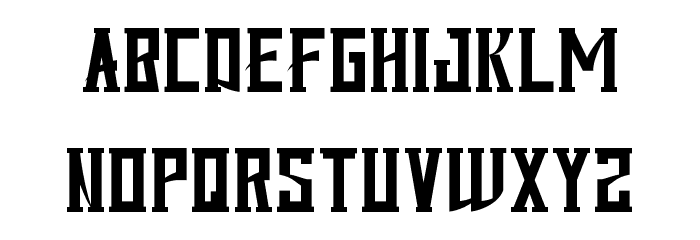 Iron Master Demo Font LOWERCASE