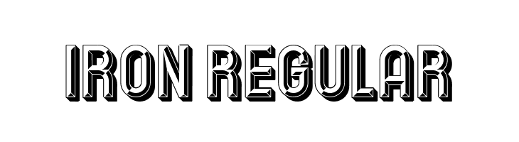 Iron Regular  Frei Schriftart Herunterladen