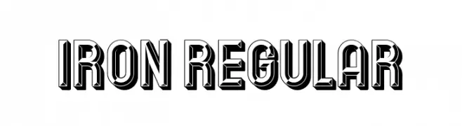Iron Regular  baixar fontes gratis