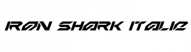 Iron Shark Italic  フリーフォントのダウンロード