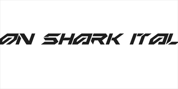 Iron Shark Italic Logo