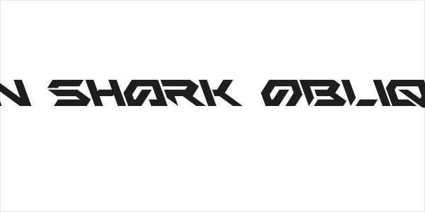 Iron Shark Oblique Logo
