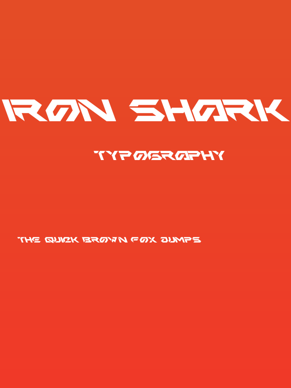 Iron Shark Oblique Poster