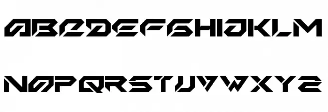 Iron Shark 字体 大写
