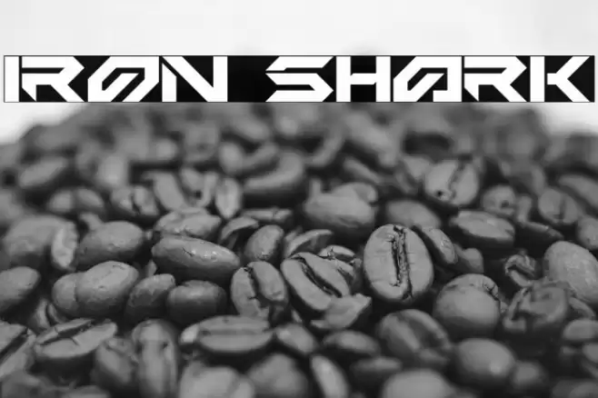 Iron Shark Font examples