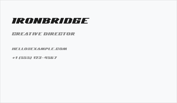 IronBridge Business Card