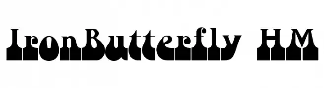 IronButterfly HM  Скачать бесплатные шрифты
