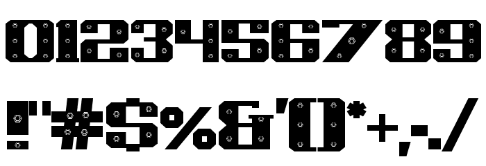 IronCladBolted Schriftart Anderer Schreiben