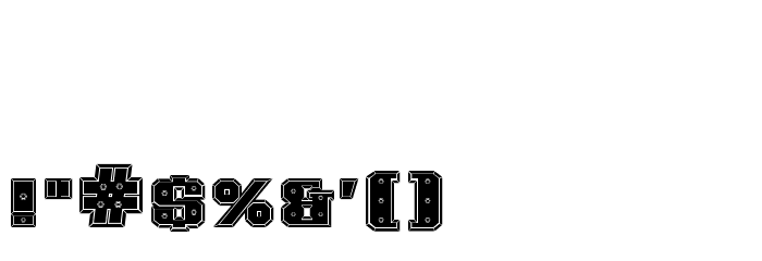 IronCladBoltedRaised SW Schriftart Anderer Schreiben
