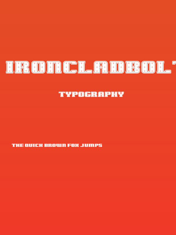 IronCladBoltedRaised Poster