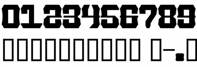 IronForgePhont フォント その他の文字