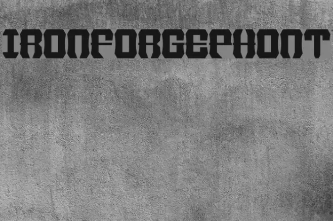 IronForgePhont フォント examples