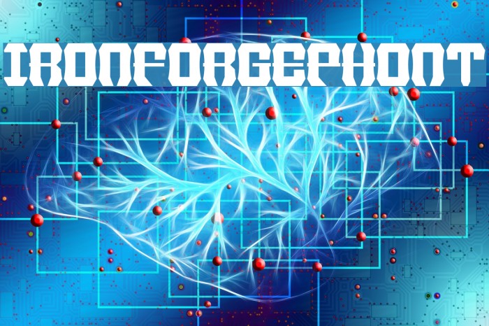 IronForgePhont Font examples