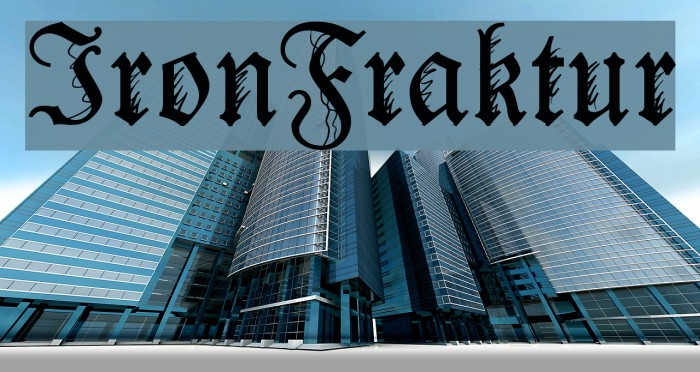 IronFraktur Font examples