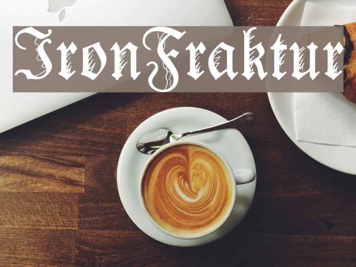 IronFraktur Font examples