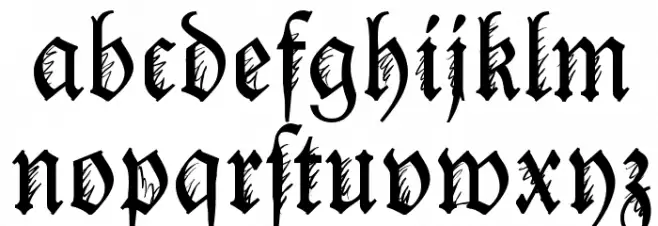IronFraktur 字体 小写