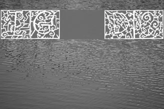 IronGlass DropCaps Font examples