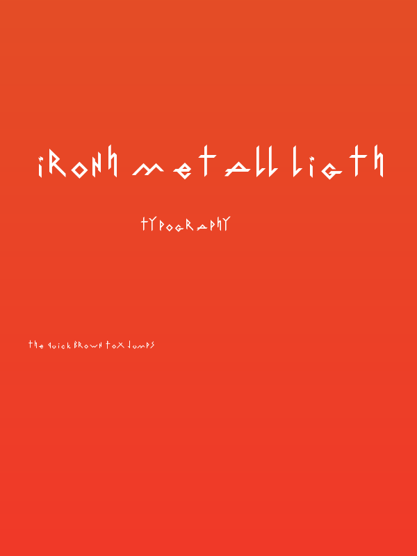IronH Metall Ligth Poster