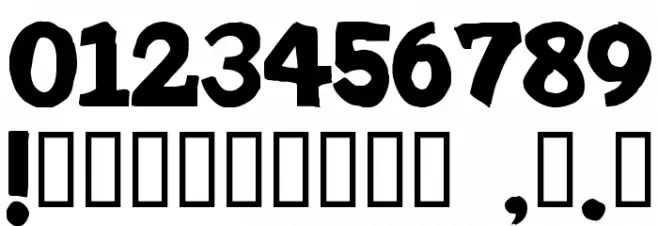 IronMan Font OTHER CHARS