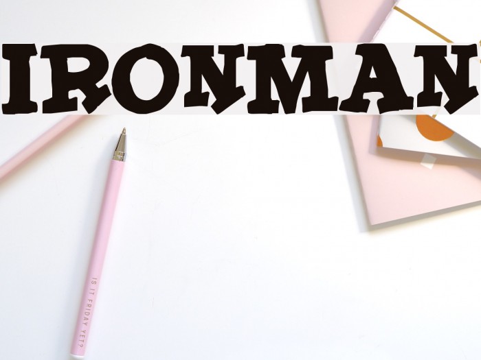IronMan Font examples