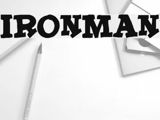 IronMan Font examples