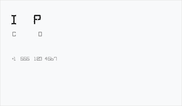 IronPipe Business Card